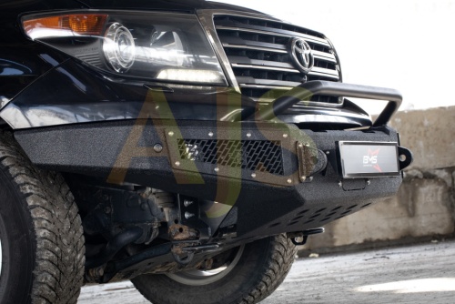 Бампер силовой передний BMS PRO-Line Maxi для Тойота Ленд Крузер 200 2008-2015 фото 5
