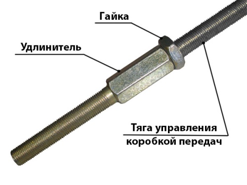 Удлинители тяги механизма управления КПП для УАЗ-452 (2 шт.) фото 2
