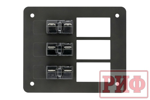Панель монтажная распределительная для 3-х переключателей с предохранителями 12-32В DC фото 3