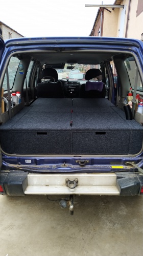 Органайзер в багажник для Nissan Patrol Y61 (2 выдв.ящика+спальник) фото 3
