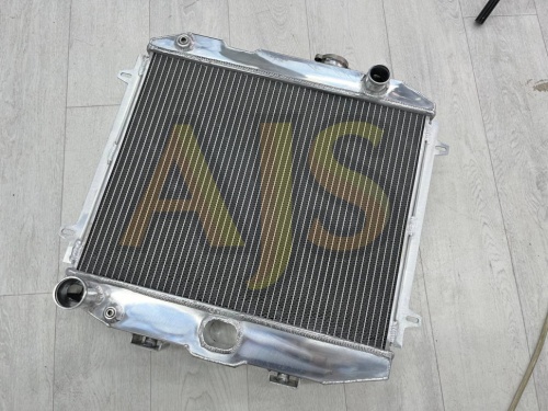 Радиатор алюминиевый УАЗ 469 под ручной стартер 70мм MT AJS фото 3