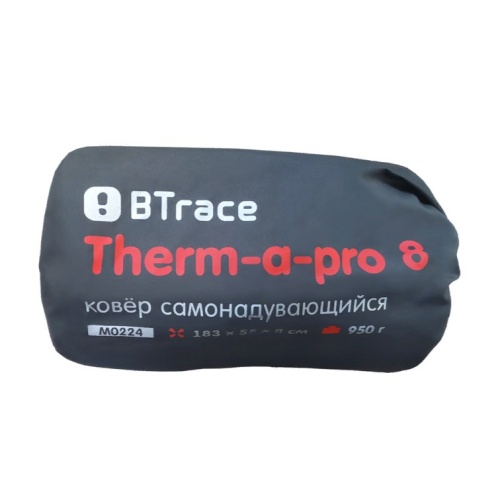 Коврик самонадувающийся BTrace Therm-a-Pro 8  183х55х8 см (Красный) фото 7