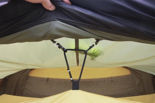 Пристройка к шатру Fortuna 300 и внутренняя палатка (хаки/желто-горчичный) фото 9