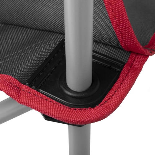 Кресло NISUS складное  с подлокотниками (серый/красный)  без чехла фото 5