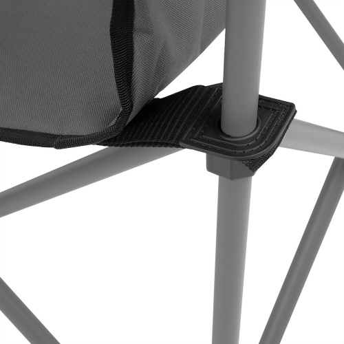 Кресло NISUS складное (серый/красный/черный) - мягкие подлокотники фото 8