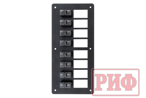 Панель монтажная распределительная для 8 переключателей 12-32В DC с предохранителями фото 2