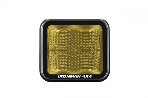 Фара LED (желтый, рассеивающий) 20W 70x64мм  IronMan  фото 2