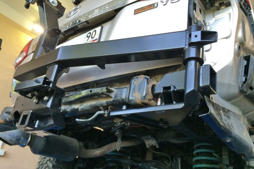 Калитка РИФ с фаркопом в штатный задний бампер Toyota Land Cruiser 200 (под штатное колесо) с подсв фото 9