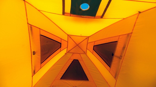 Шатер автомат Maverick Cosmos Thermal - под отопление (желто-серый) фото 17