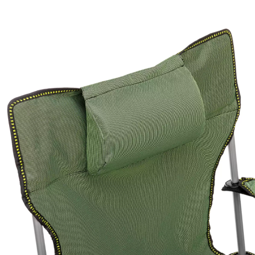 Кресло PREMIER складное с откид.спинкой  твердые тканевые подлокотники (зеленый)  нагрузка 80 кг фото 8