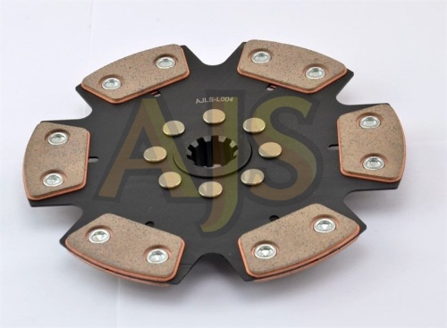 диск сцепления керамический AJS ВАЗ 2101-2107 Getrag BMW, 6 лепестков, бездемпфер, металлокерамика фото 2