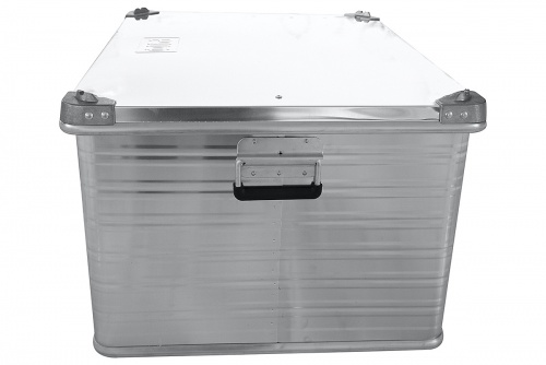 Ящик алюминиевый РИФ усиленный с замком 782х585х412 мм (ДхШхВ) фото 4