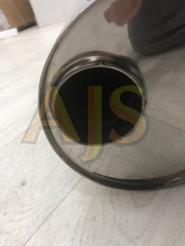 Бочка выхлопная AJS ES V type круглая 450 мм (вынос-вынос) фото 5