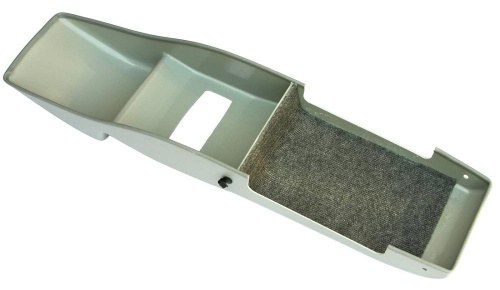 Консоль потолочная для установки р/c УАЗ Патриот рестайлинг 2015  без выреза под р/c  серая фото 2