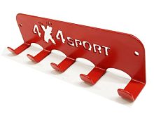 Крючки горизонтальные с логотипом 4X4Sport (цвет Красный)