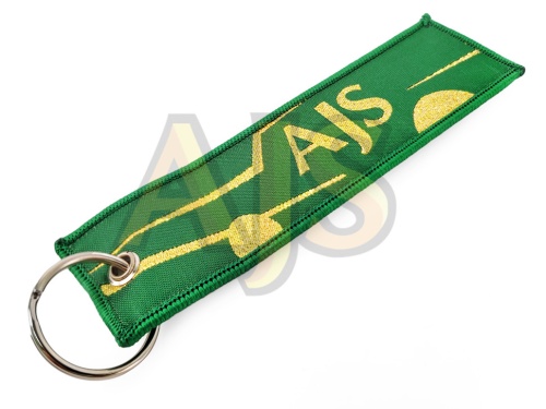 Брелок для ключей с вышивкой AJS фото 3