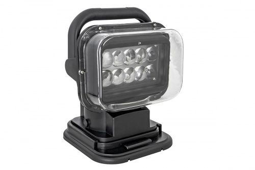 Фара-искатель 12V 50W LED с дистанционным управлением  черный (200х240х200мм) фото 4