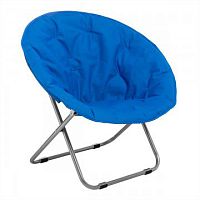 Кресло PREMIER  круглое  синее  60х80х60 см  до 100 кг.