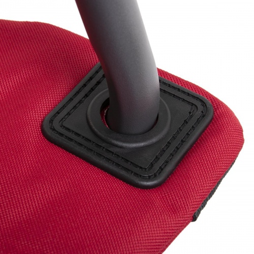 Кресло NISUS складное  твердые подлокотники (серый/красный) фото 2