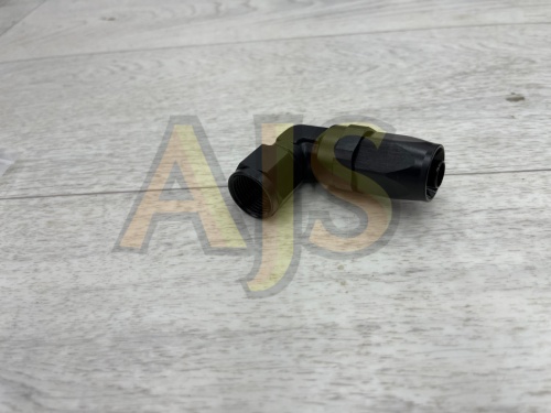 Фитинг AJS черный AN8 90 градусов усиленный фото 3