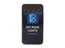 Клавиша Off-Road Lights 12-24В с синей подсветкой