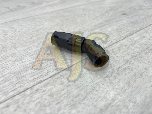 Фитинг AJS черный AN6 45 градусов усиленный фото 2