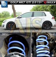 Triple S пружины под занижение VW Golf GTI 2.0 / TDI 1.6