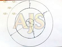 диск сцепления керамический универсальный №1 (OD202, ID40) AJS