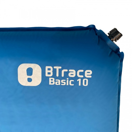 Коврик самонадувающийся BTrace Basic 10 198х63х10 см (Синий) фото 2
