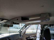 Консоль потолочная для установки р/c УАЗ Патриот 2019  вырез под р/c 140х40 мм с карманом  серая