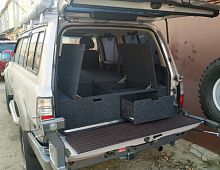 Органайзер в багажник для Toyota Land Cruiser 80 (2 выдвижных ящика+спальник)
