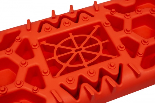 Сэнд-траки пластиковые 108х31 см усиленные  с площадкой под домкрат  красные (2 шт.) фото 8